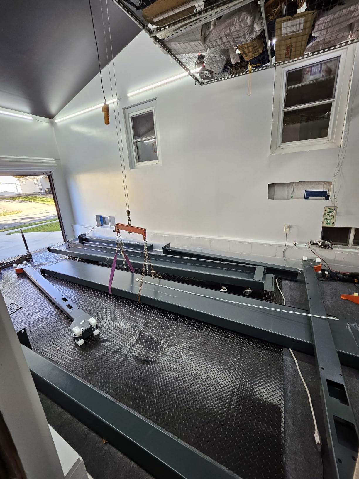 KATOOL 8500lbs 4/Post Car Lift 3.0HP Parking Lift with Double Locks More Safety Extra Height Width Length 70.8