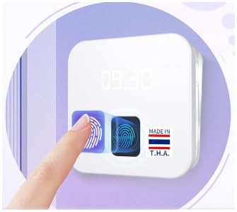 NGTeco Cloud Time Clock for Employees Small Business, Remote Control Fingerprint Time Clocks, Customization Rule Clock in Machine with Software & iOS/Android App, 2.4G WiFi, No Monthly Fee, White customer photo 1