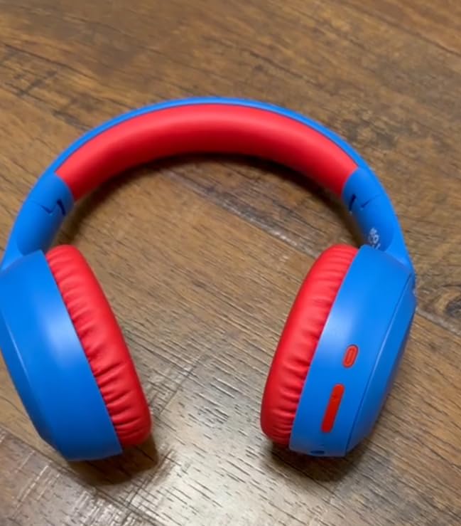 Acer Kids Bluetooth Headphones, 85/94dB Volume Limited, 60H Playtime, Bluetooth 6.0, Lightweight Over-Ear Wireless Headphones for Kids, Toddler Headphones with Built-in Mic, Purple-Green customer photo 1