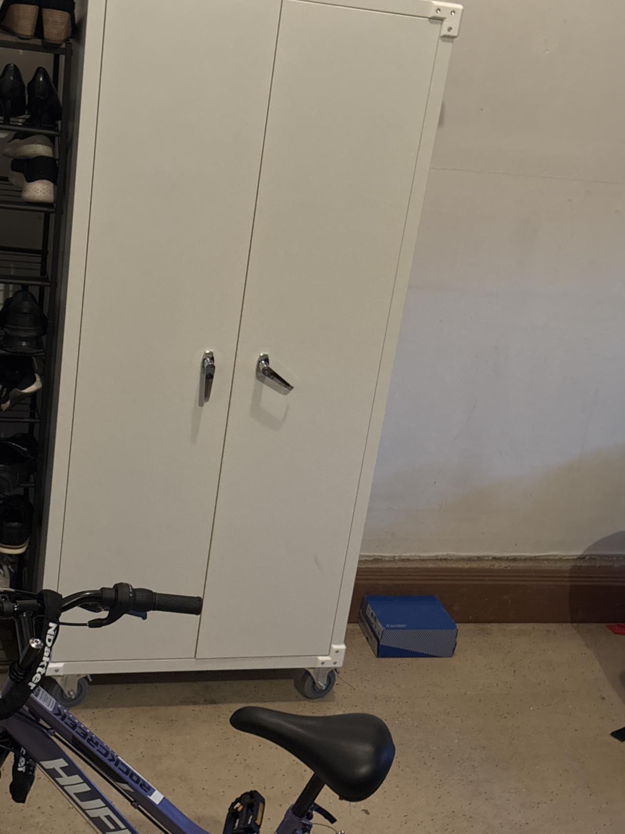 Garage Storage Cabinet with Wheels and 2 Drawers, 71