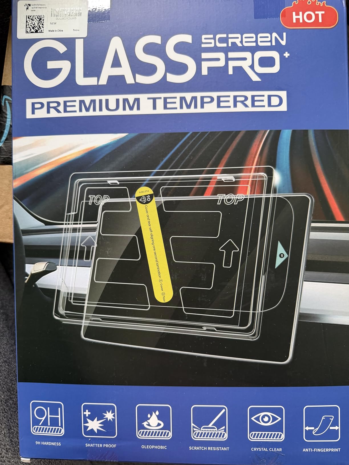 OZPYKAE for Tesla New Model Y Juniper & Model 3 (2024-2026) Highland Screen Protector, 15.4 Inch No Glare & Fingerprint Matte Tempered Glass Protector for Model 3 /New Model Y Juniper Accessories With Installed Kit customer photo 2