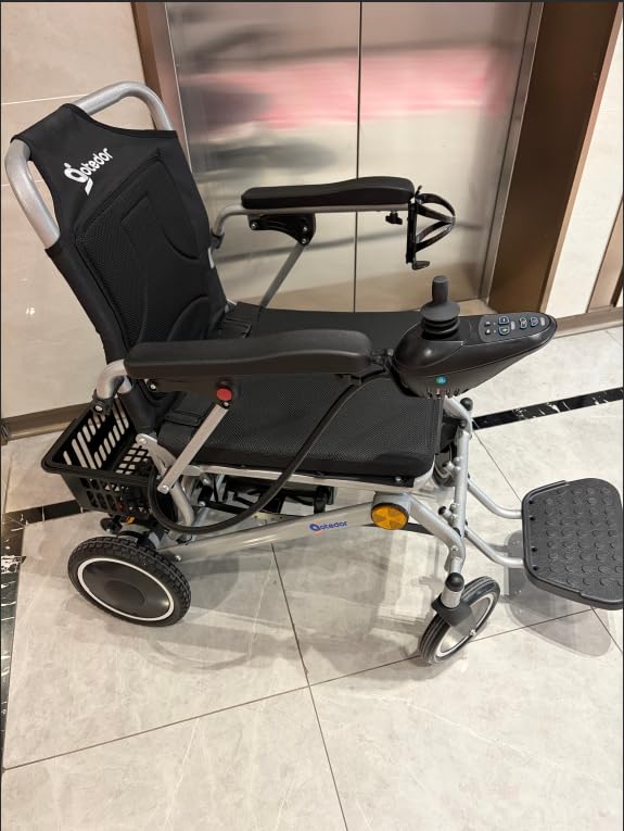 Aotedor Electric Wheelchair for Adults, 500W Motor All-Terrain Foldable Power Motorized Wheelchairs, Airline Approved Portable Travel Wheelchair with 15 Miles Long Range Lithium Battery customer photo 1