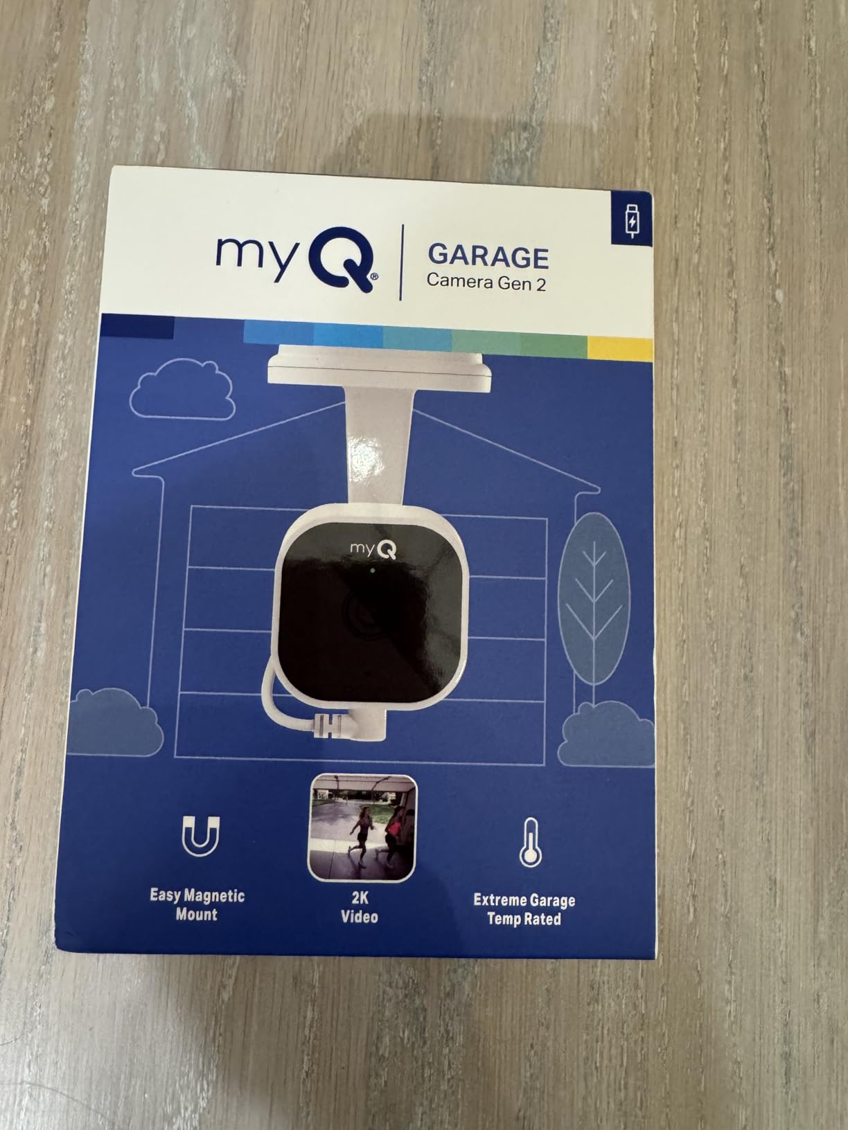 myQ Garage Plug-in Camera Gen 2 - 2K Smart Wi-Fi Garage Camera with Night Vision, Wide-Angle Lens, 2-Way Audio, Magnetic Base & Motion Alerts, App Control - Compatible with Your Garage Door Opener customer photo 2