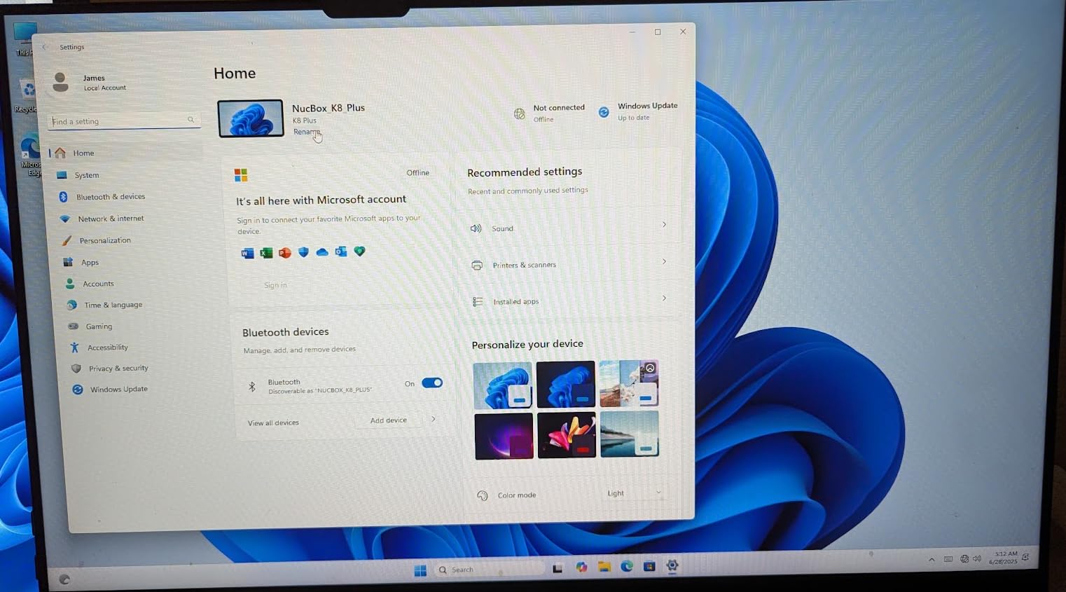 GMKtec M5 Ultra Gaming Mini PC Ryzen 7 7730U (Upgraded 7430U/ 5825U), 32GB RAM 512GB SSD Dual NIC LAN 2.5GbE Desktop Computers, Triple 4K Display, WiFi 6E, USB-C, BT 5.2, DP, HDMI 2.0 customer photo 2