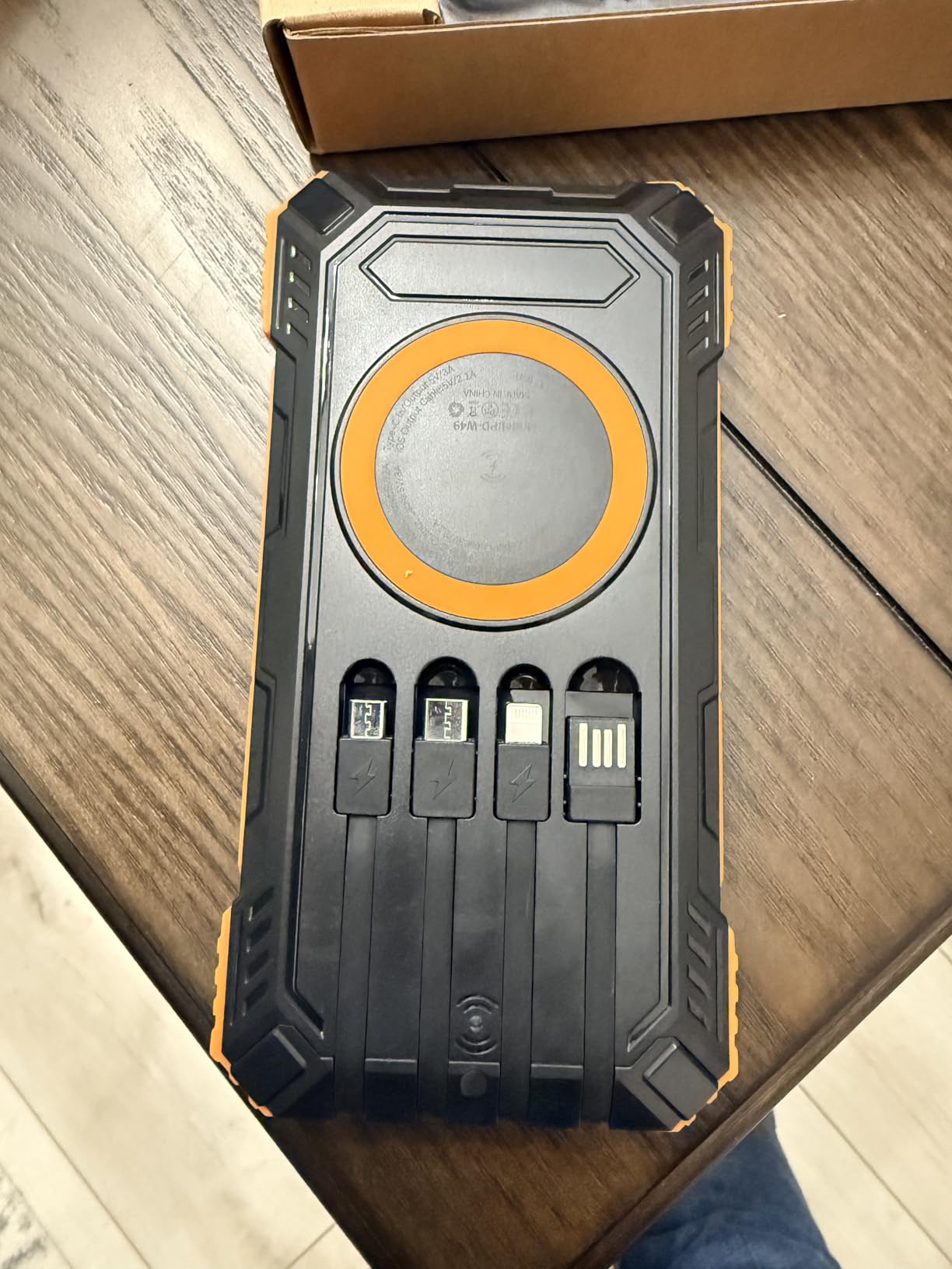 Solar Power Bank,49800mAh Wireless Portable Phone Charger with Built-in 4 Cables,22.5W Fast Charging External Battery Pack PD 3.0 USB-C In/Output for iPhone,iPad,Android,Perfect for Camping, Hiking customer photo 2