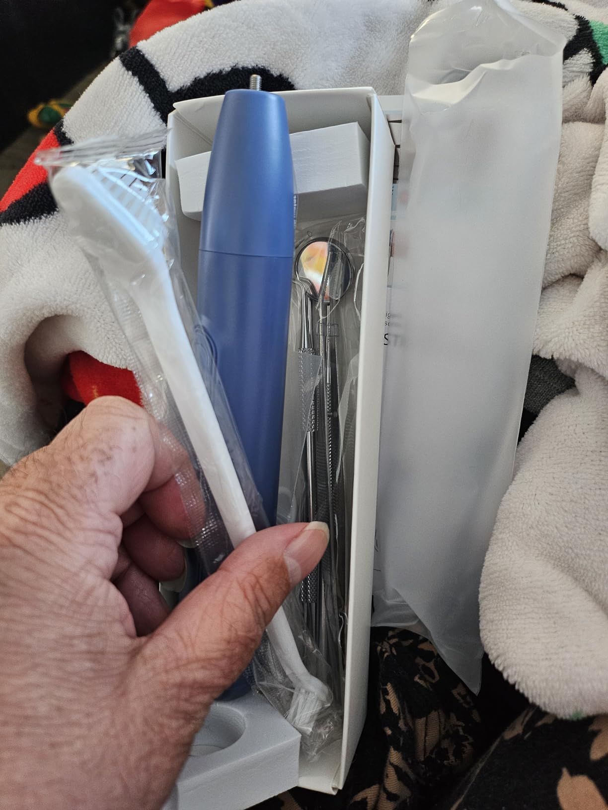 Ultrasonic Dog Plaque Remover Tool, 3 Modes Plaque and Tartar Remover for Dogs, Low Noise Sonic Dog Tartar Remover Dogs Plaque Remover with Toothbrush 2 Cleaning Head for Pet Dental Care customer photo 1