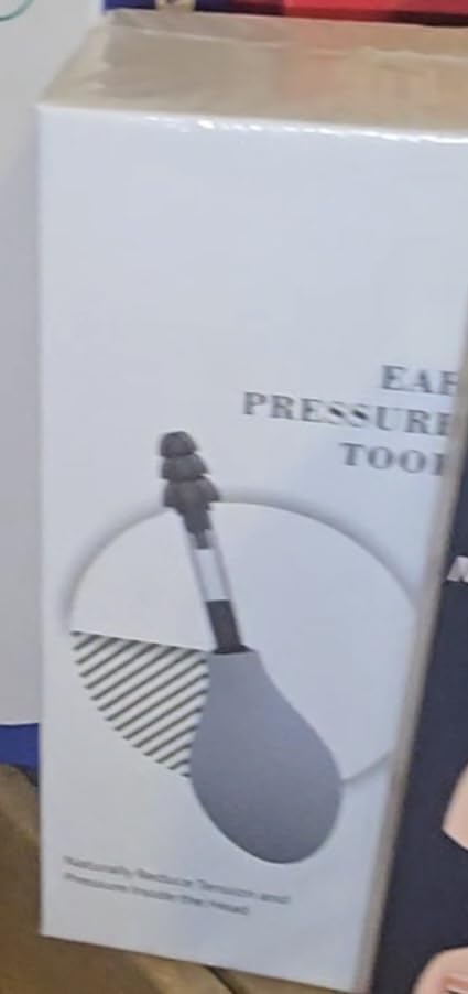Ear Pressure Relief Suction Device,Migraine and Headache Relief Products,Airplane Ear Tinnitus Relief Through Inner Ear Pressure Balance,Reduces Tension,Equipped with 3 Sizes of Earplugs customer photo 1