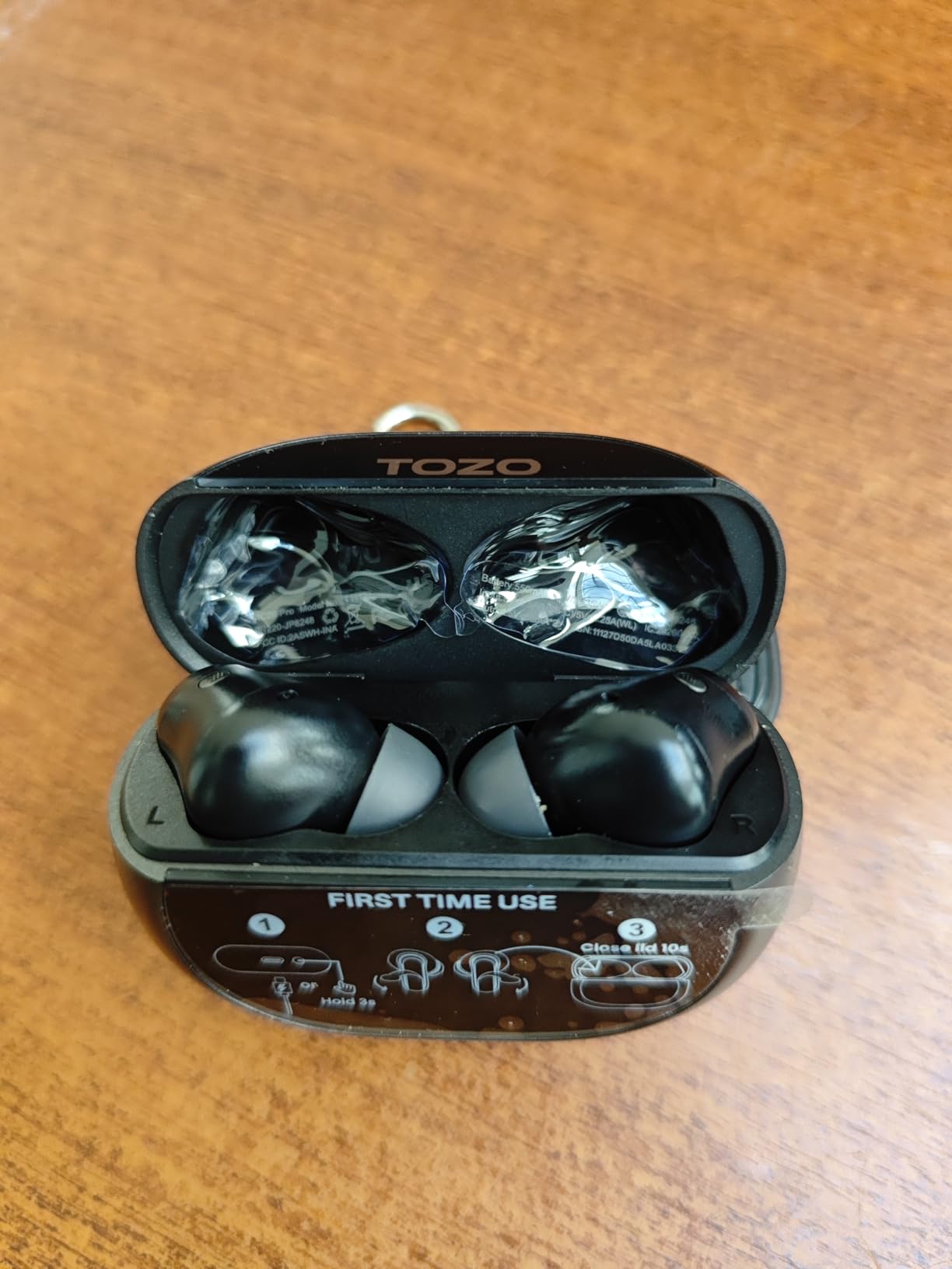 TOZO NC20 Pro Active Noise Cancelling Wireless Earbuds with Smart Touch Screen, LDAC Hi-Res Audio, Stereo Bass, 6 Mics AI Call Ear Buds, 80H Playtime, IPX8 Waterproof, 32 EQ via App, Wireless Charging customer photo 2