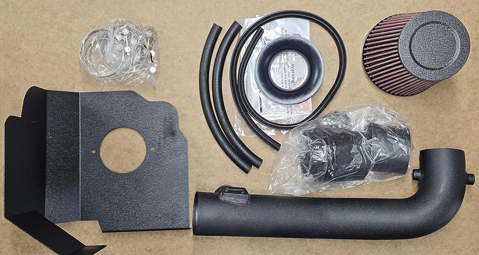 VEVOR Cold Air Intake, 3.5 Inch Cold Air Intake System + Heat Shield Compatible with 2011-2023 Dodge Challenger/Charger with 3.6L V6 Engine, High Flow Filter Kit Improve Horsepower/Throttle Response customer photo 2