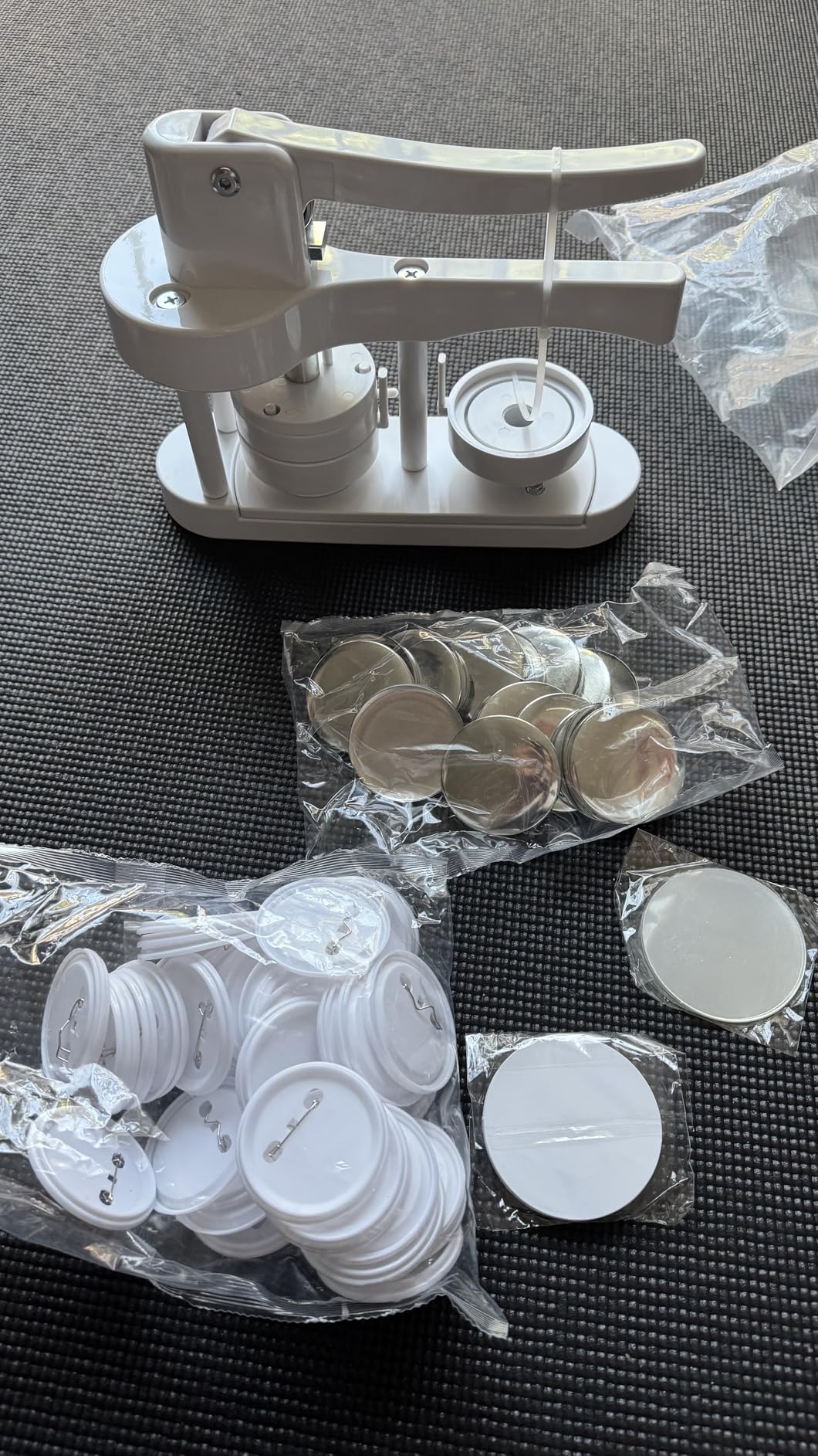 2026-Button Maker Machine 58mm, Professional Badge Making Kit with 50 Parts, No Installation DIY Badge Maker, Pin Press Machine, Kids Craft Kit for Crafts, Schools customer photo 1