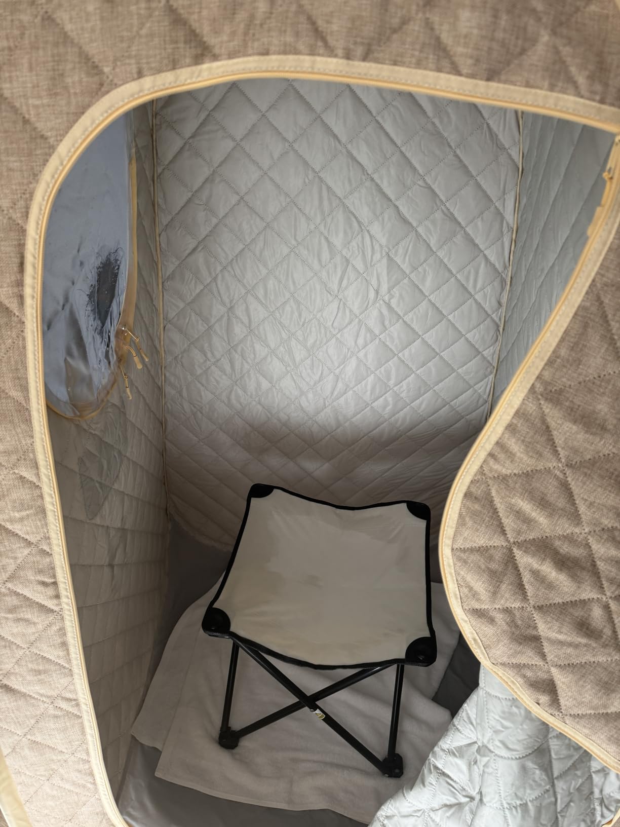 Homedics Portable Sauna - Collapsible Personal Steam Sauna for Stress Relief & Muscle Relaxation, Fast 1-Min Setup, Heats to 115°F, Up to 60 Min Session, Compact Foldable Design customer photo 1