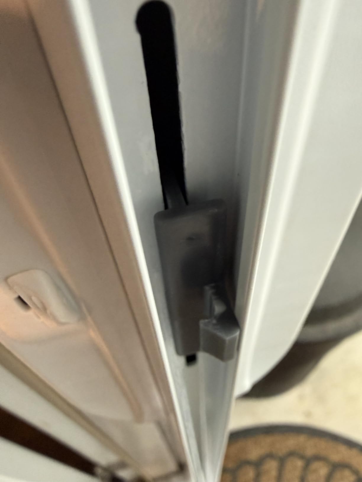 Guardian Retractable Screen Door Retractable Screen Doors for Single Door Heavy Duty Aluminum (White, 36''x80'') Easy Assemble Invisible Screen Door Patio Mosquito Proof Adjustable Width 32''- 36'' customer photo 1