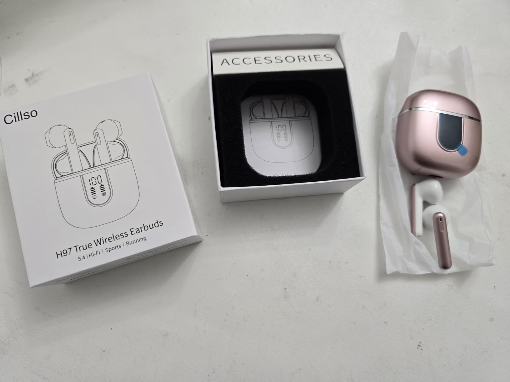 Wireless Earbuds, Bluetooth 5.4 Headphones with 3D Bass Stereo Sound, 40H In-Ear Buds with 4 ENC Noise Cancelling Mic customer photo 2