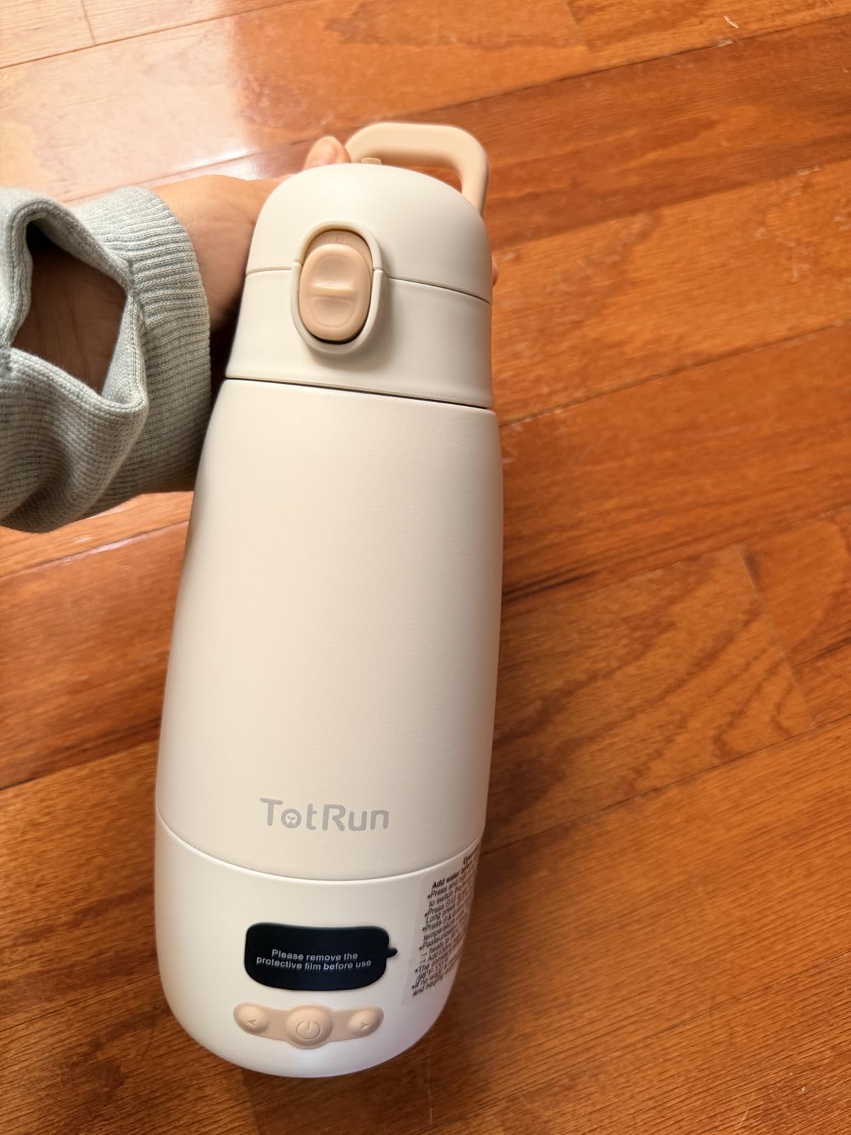 Portable Bottle Warmer for Travel & Night, Cordless Baby Milk Warmer Cup, Portable Milk Warmer with Fast Heating, Wide-Range Temperature Control (98-212°F), 17.5oz Large Capacity, Keep Warm 32H customer photo 1