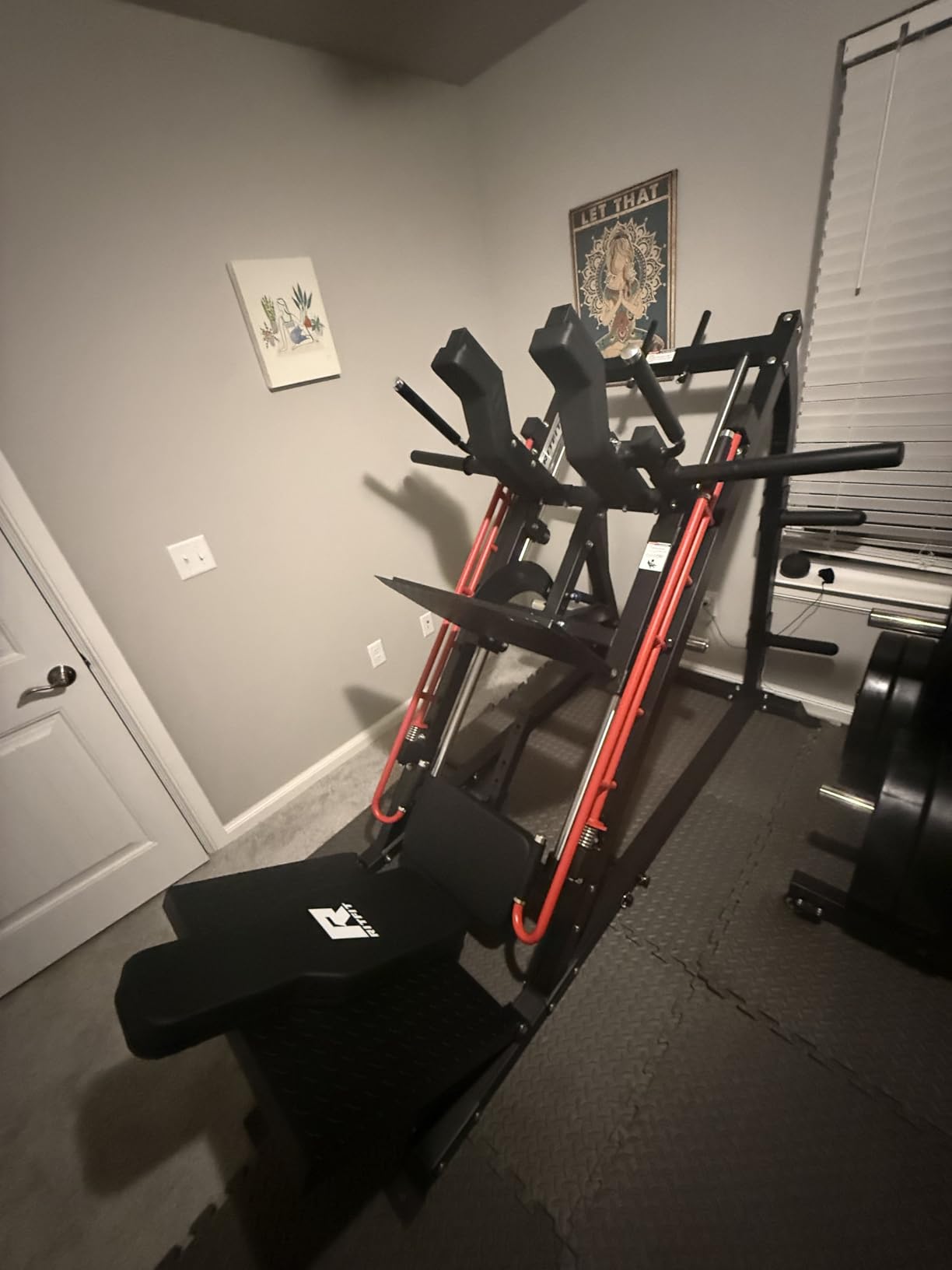 RitFit 3-in-1 Leg Press Hack Squat Machine for Home Gym, 1500LB Capacity, Compact Space-Saving Design with Multiple Hack Squat & Leg Press Angles customer photo 2