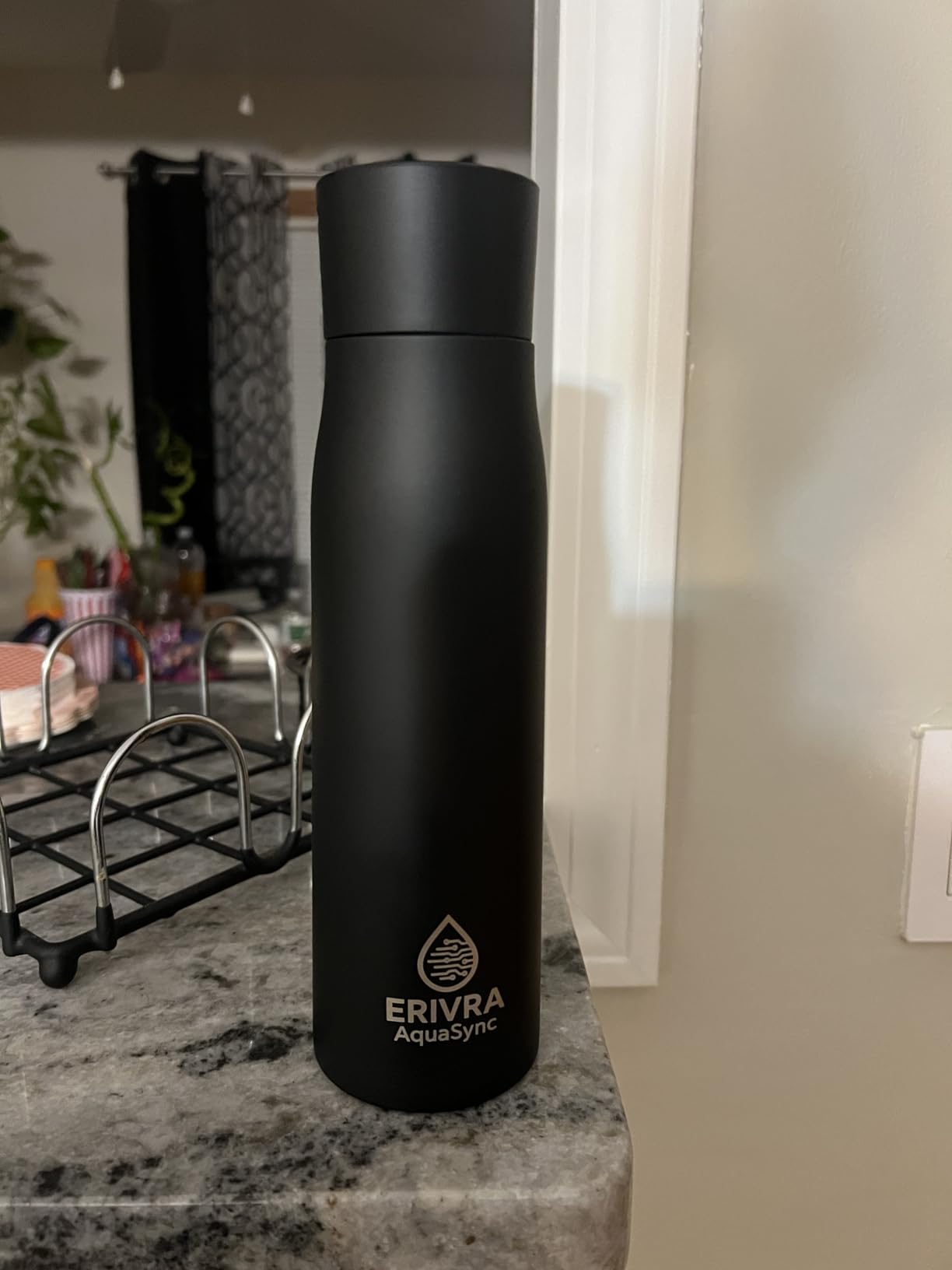 AquaSync Smart Self-Cleaning Water Bottle 17oz Vacuum Insulated Stainless Steel with UV-C Light Technology LED Temperature Display & USB-C Rechargeable Battery customer photo 1