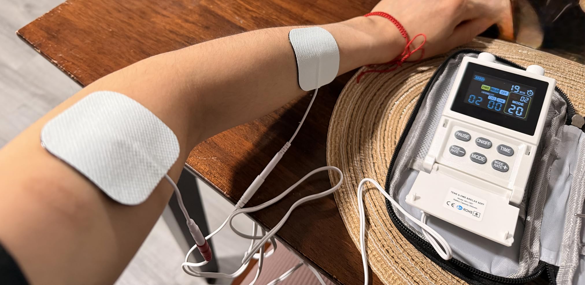 TENS Unit EMS Muscle Stimulator for Pain Relief, 4-in-1 TENS & EMS & Relax & DIY, 4-Channel 60 Modes 30 Intensity with Upgraded Color Screen for Back, Neck, Shoulder, Sciatica customer photo 2