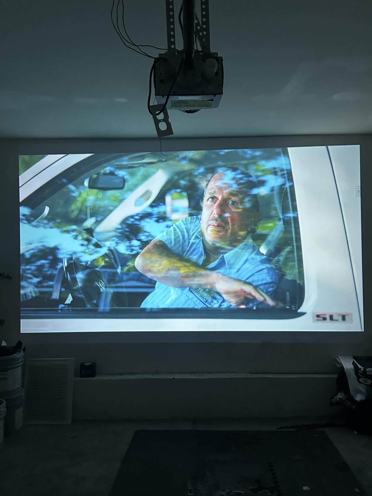 [3000+ Licensed Apps/Live TV/HDR10+/50W Dolby Audio] Smart 4K-Projector with WiFi and Bluetooth, Goiaey 3200ANSI Outdoor Projector with 360 Degree Stand customer photo 2