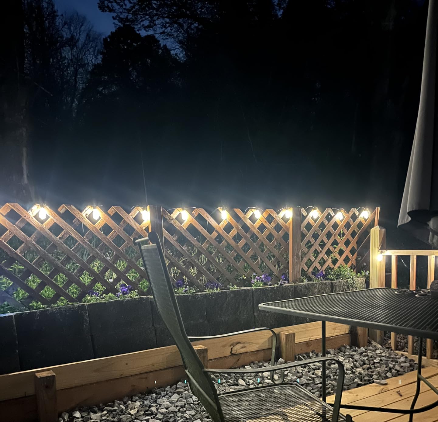 Brightown 52FT Solar String Lights Outdoor Waterproof, Patio Lights with Remote and 15+1 LED Shatterproof Bulbs, Dimmable & Timable, 3 Light Modes, Solar Lights Outdoor for Yard Garden Camping Party customer photo 1