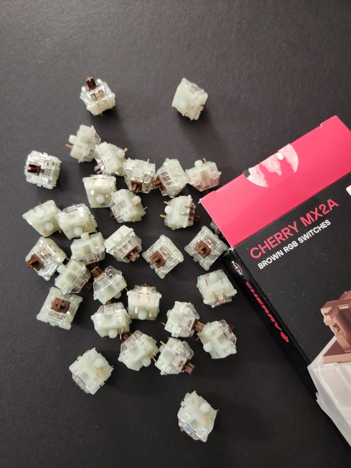 MX RGB Switch Kit | 36 pc Mechanical Keyboard Switches | DIY, Hot Swap or Gaming Keyboard (MX2A Brown) customer photo 1