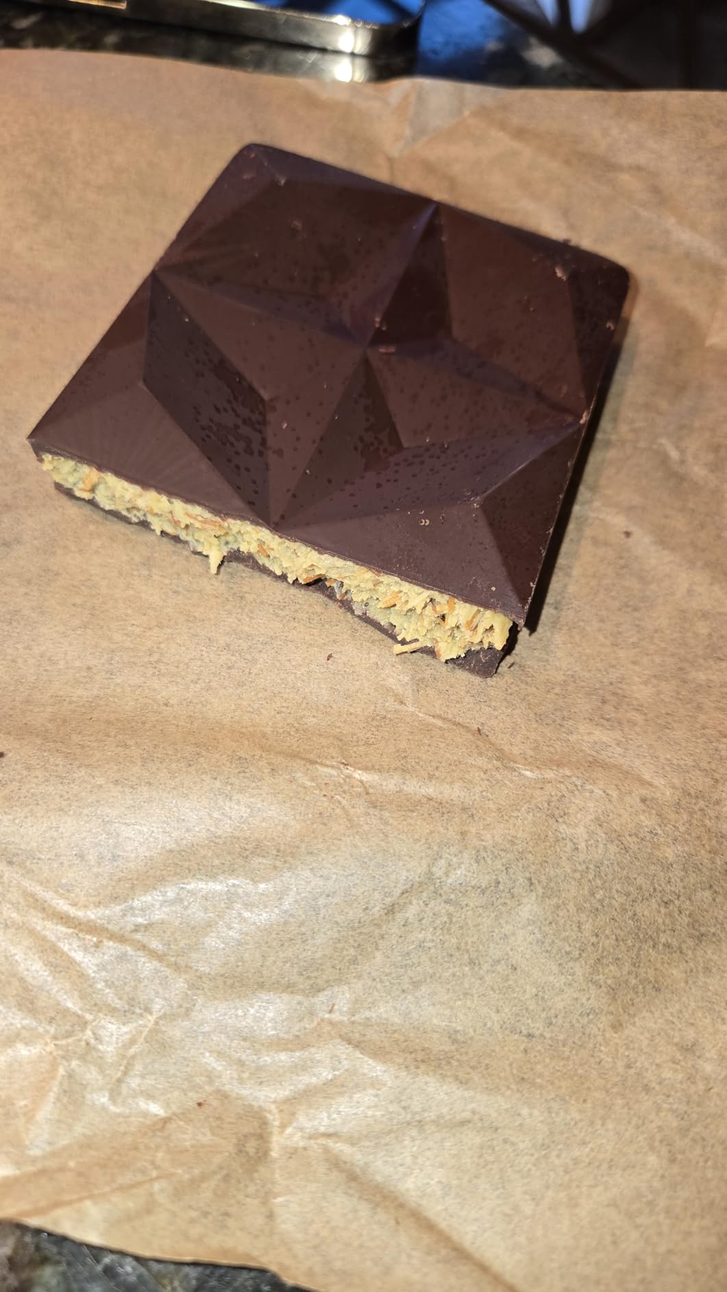 Holographic Chocolate Bar Mold, Large Thick 3-Cavity Silicone Mold for Chocolate Bars, Geometric Design, Food-Grade Non-Stick Mold for DIY Baking, Candy, and Wax Making customer photo 1