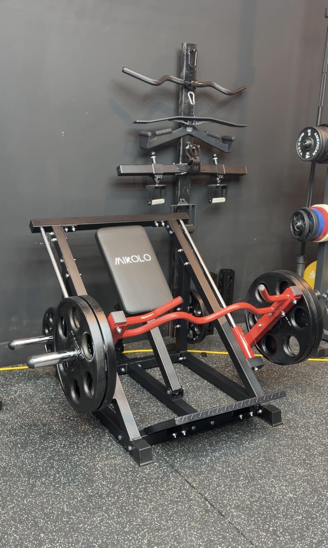 Mikolo Linear Row Machine, Back Workout Machine for Home Gym, Plate-Loaded Back Machine with Linear Bearing, Back Row Machine LAT Training Equipment SR06 Ultra customer photo 2