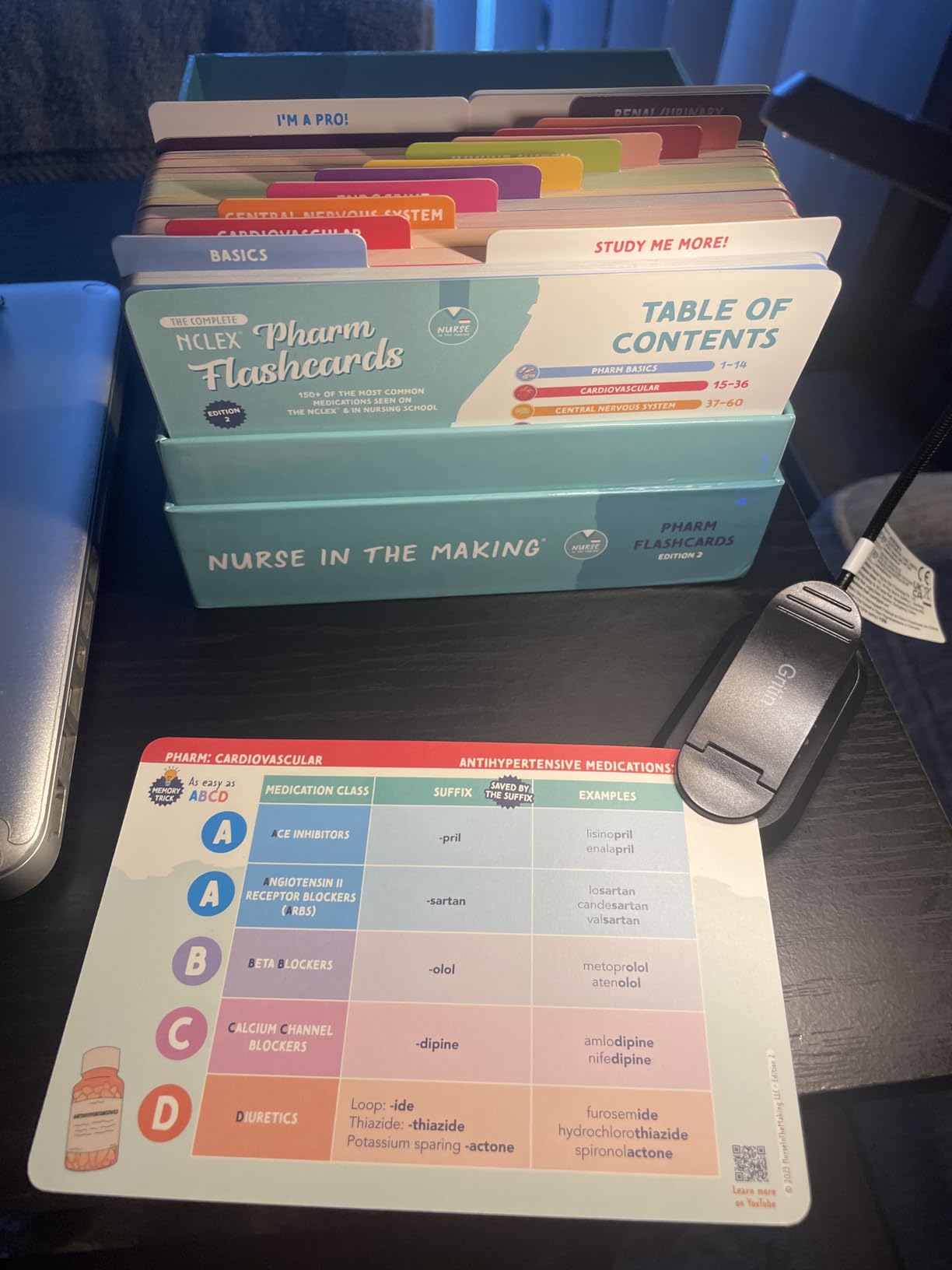 Pharmacology Flashcards - Nurse In The Making - 150+ Nursing School Medication Cards for NCLEX, ATI & HESI Prep - Drug Classes, Side Effects & Study Tips for RN & LPN Students customer photo 2