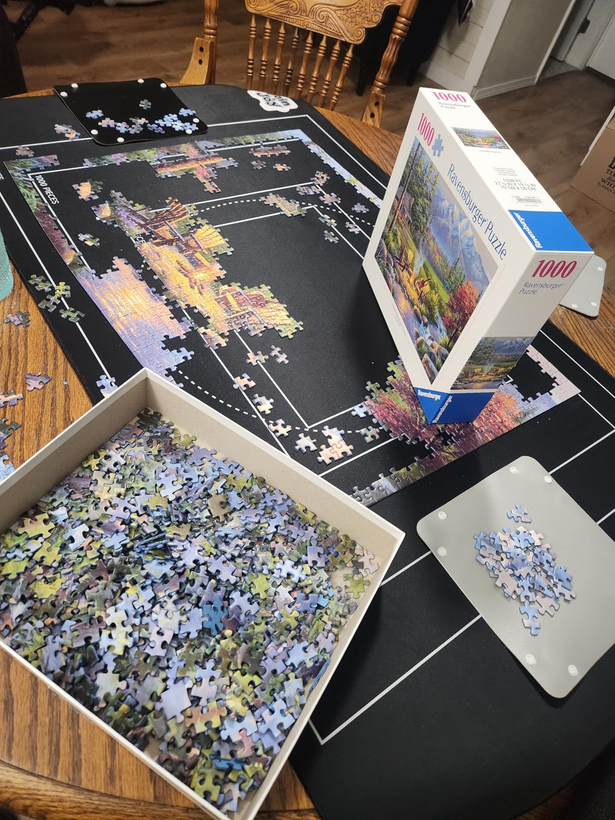 Join&Joy Jigsaw Puzzle Mat Roll Up, Rubber Saver Pad 46