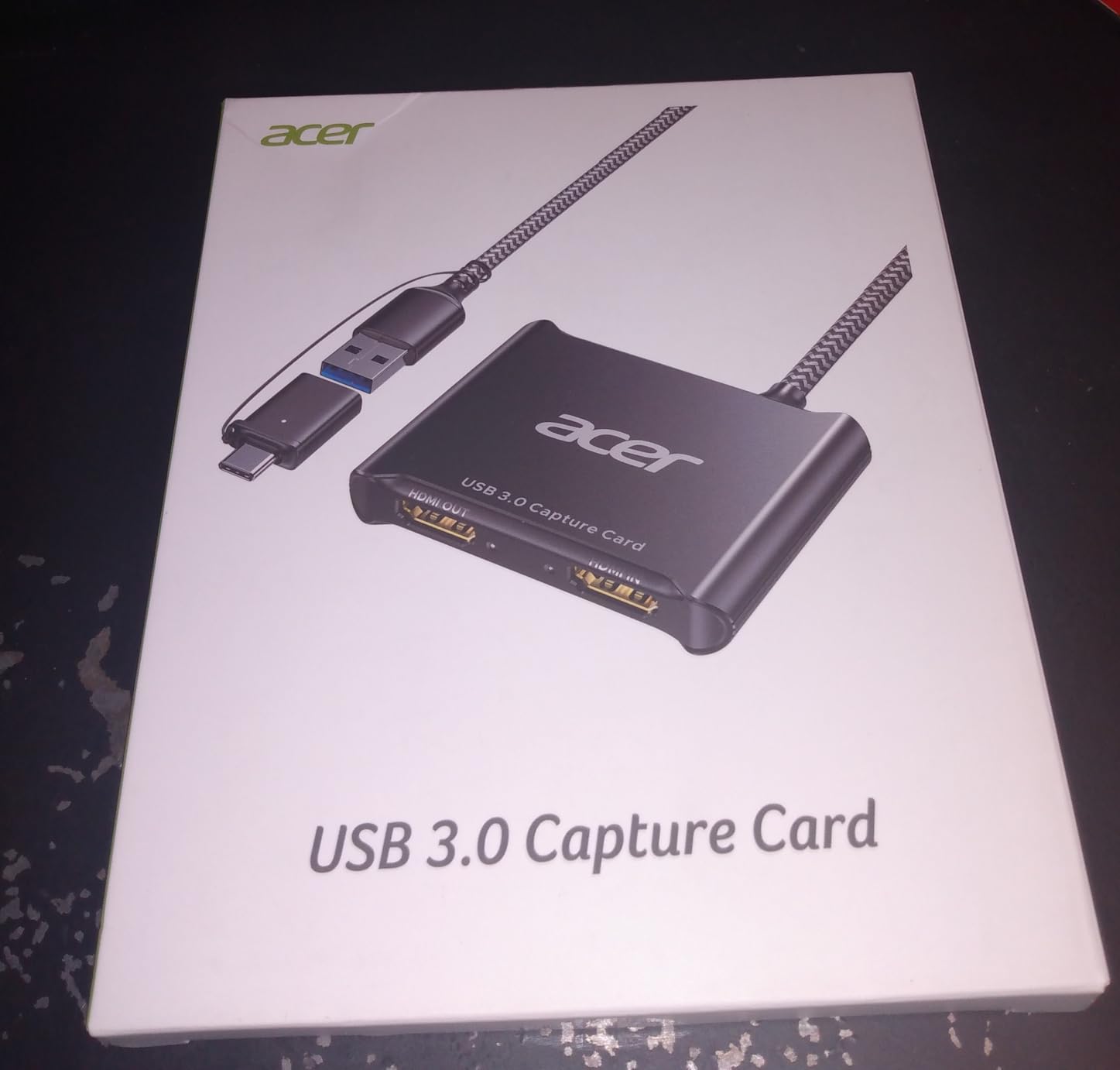 acer USB 3.0 HDMI Capture Card, 4K HDMI Loop-Out, 1080P 60Hz for Streaming customer photo 2