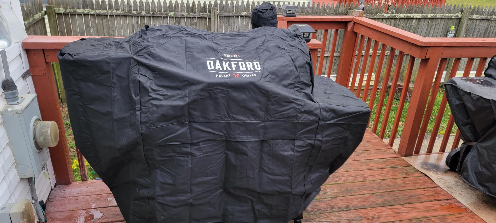 Oakford 715 Wood Pellet Grill with 715 SQ In Cooking Area, Steel Wire Grates, I-Site View Indicator, Heavy Duty Pellet Smoker Grill with Bluetooth Connectivity - 910-0508 customer photo 1