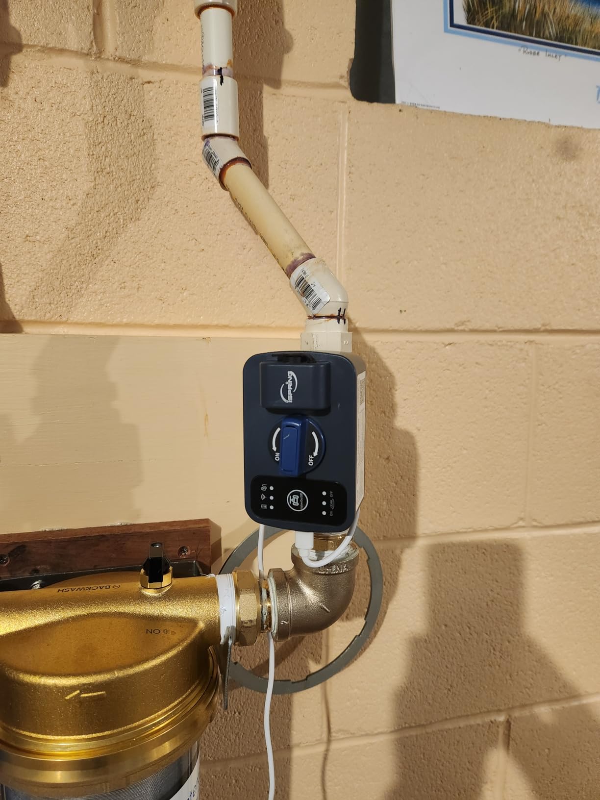 iSpring LS43WL Smart Leak Shut-Off System, Automatic Water Leak Detector with 1 Wired & 1 Wireless Sensor, Whole-Home Water Damage Protection, 1