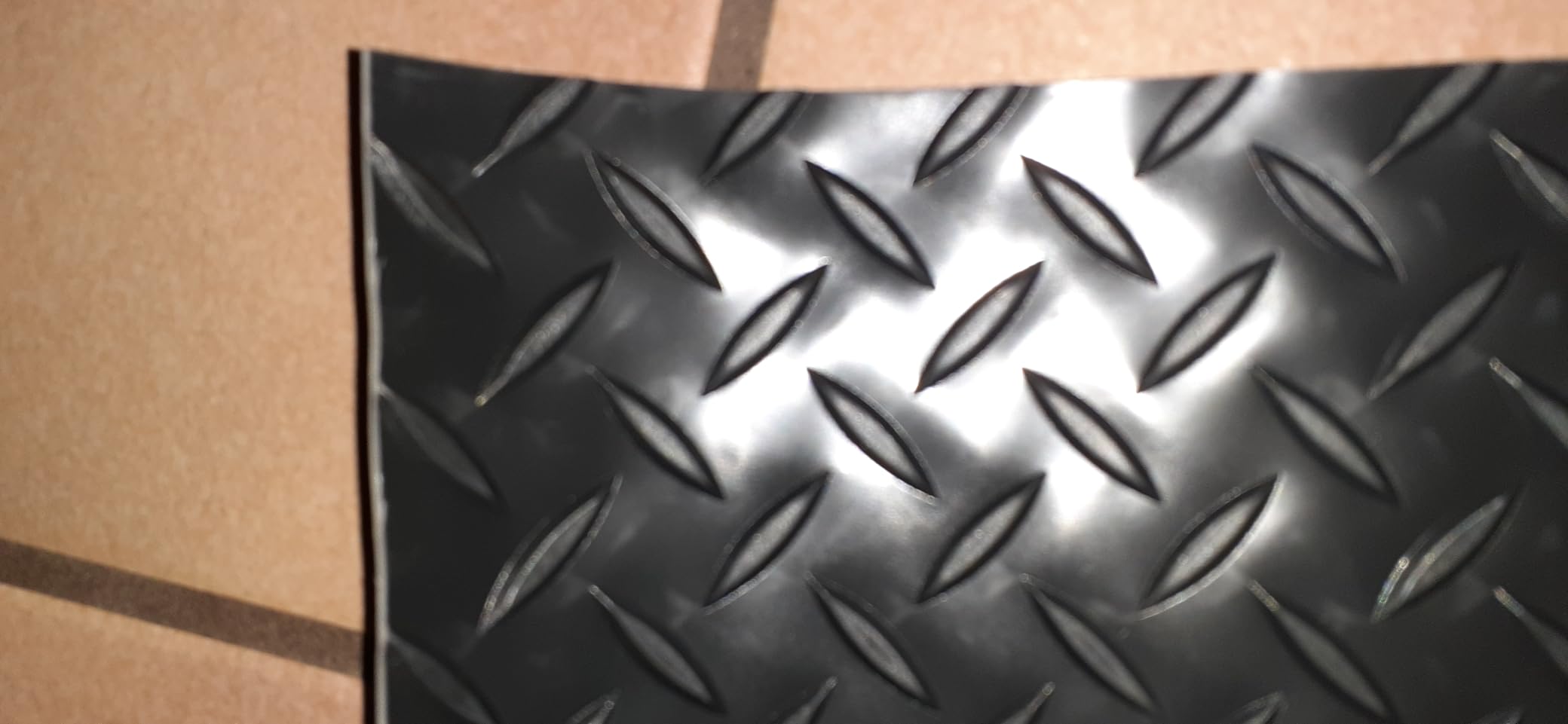 8x21 FT Garage Floor Mat, 2.8mm Thickened Garage Flooring Heavy Duty Rubber Garage Floor Mats for Under Car, Diamond Plate Garage Mat for Garage, Workshop, Enclosed Trailer customer photo 1