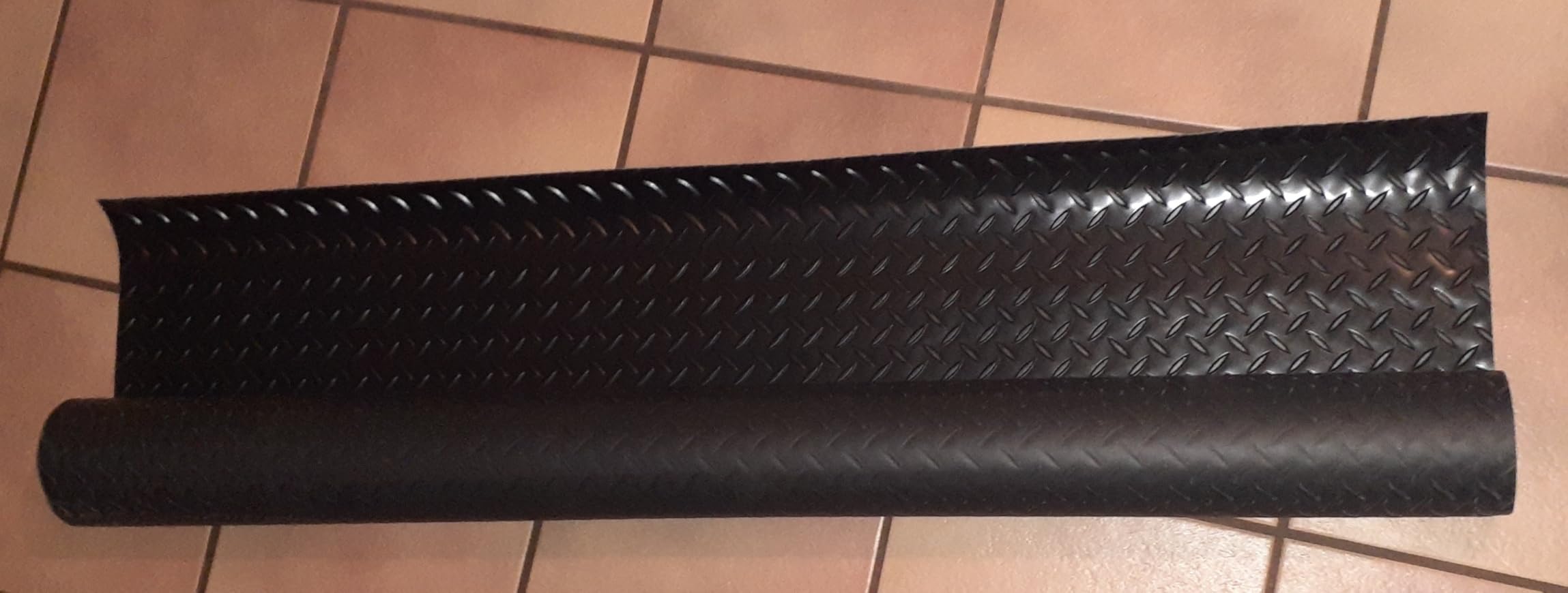 8x21 FT Garage Floor Mat, 2.8mm Thickened Garage Flooring Heavy Duty Rubber Garage Floor Mats for Under Car, Diamond Plate Garage Mat for Garage, Workshop, Enclosed Trailer customer photo 2