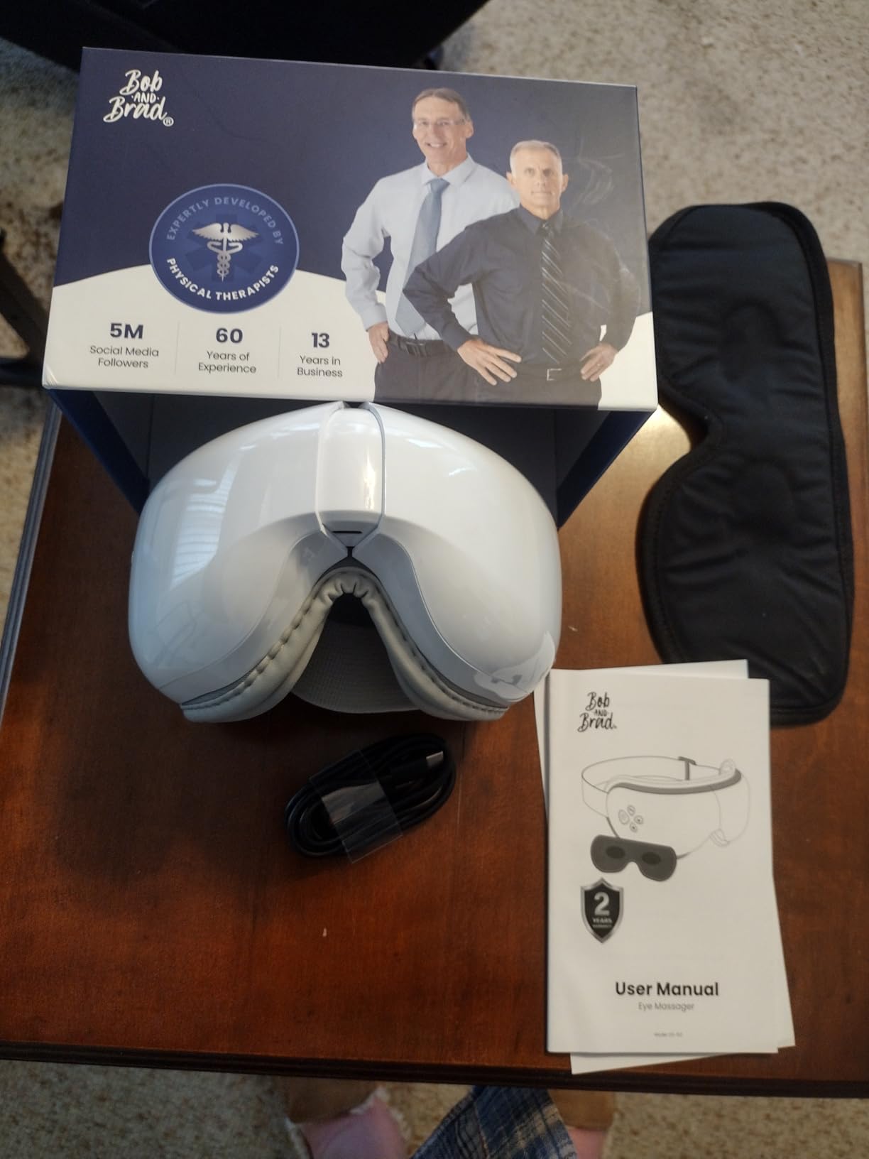 BOB AND BRAD Eye Massager with Heat and Cooling, FSA-HSA Eligible, EyeOasis 3 Heated Eye Massager Mask for Dry Eyes, Migraines, Headaches Relief, Reduce Strain, Improve Sleeping, Valentines Day customer photo 2