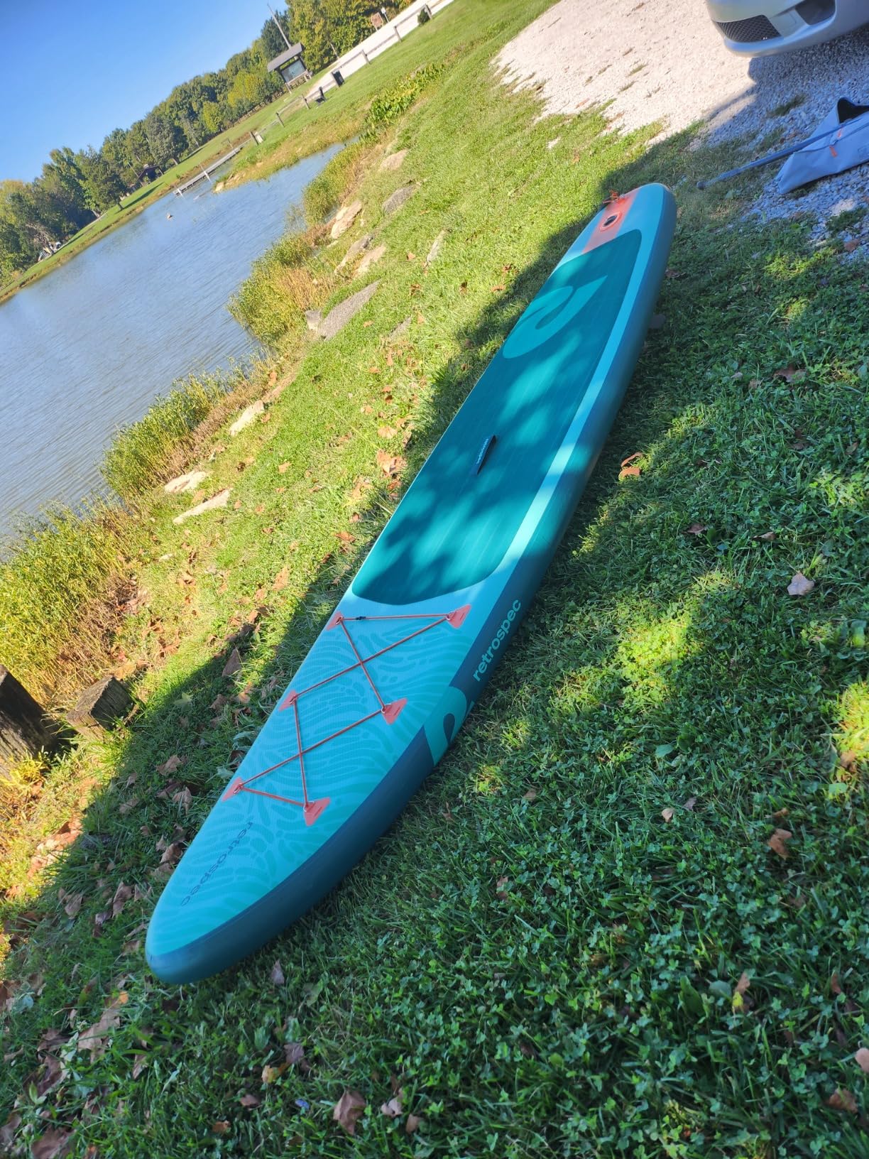 Retrospec Weekender Inflatable Stand Up Paddle Board Includes Paddle, Pump, and Accessories 10'6