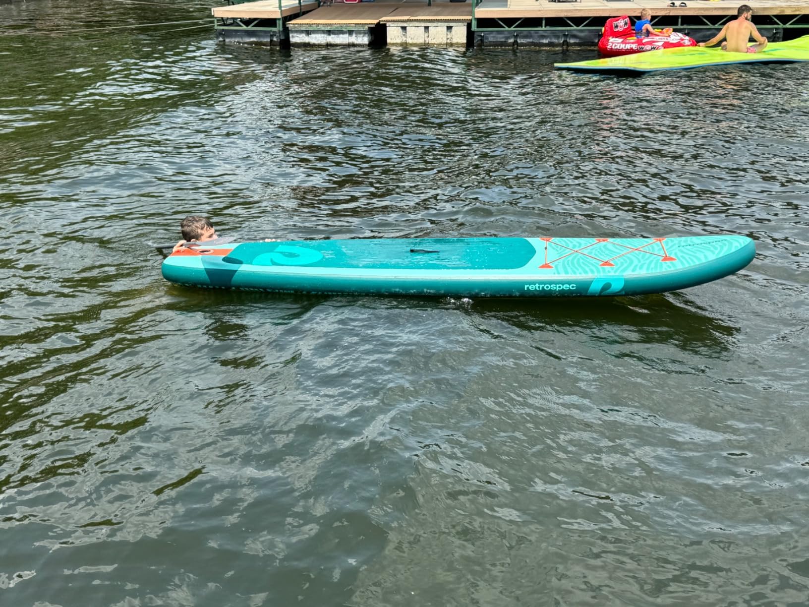 Retrospec Weekender Inflatable Stand Up Paddle Board Includes Paddle, Pump, and Accessories 10'6