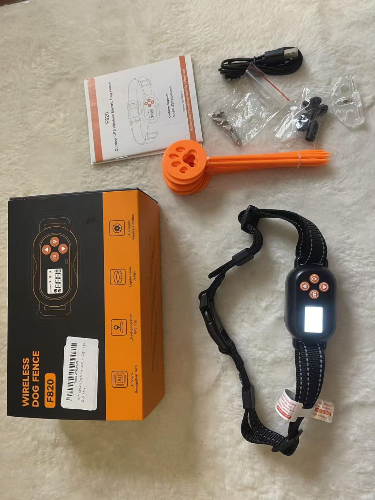 Wireless Dog Fence, GPS Dog Collar Fence System, Electric Containment, IP67 Waterproof, Radius from 25-999 Yards, Beep/Vibration/Shock Correction, for Dogs 18 lbs & Up customer photo 1