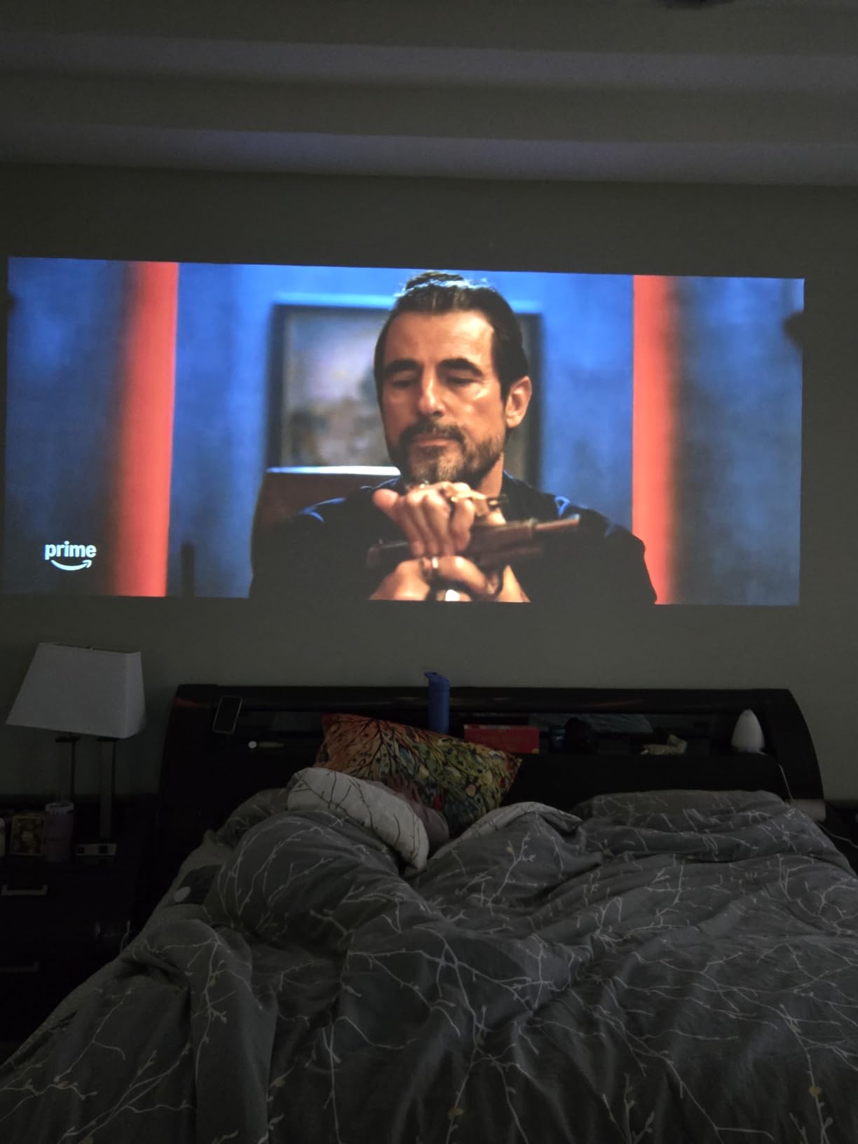 [2500 ANSI/ Official Apps/50W Audio] Outdoor 4K Projector with WiFi and Bluetooth, Auto Focus, Auto Keystone Smart Projector Support DoIby Audio, 2026 Upgrade GO2 Short Throw Projector with 360°Stand customer photo 2