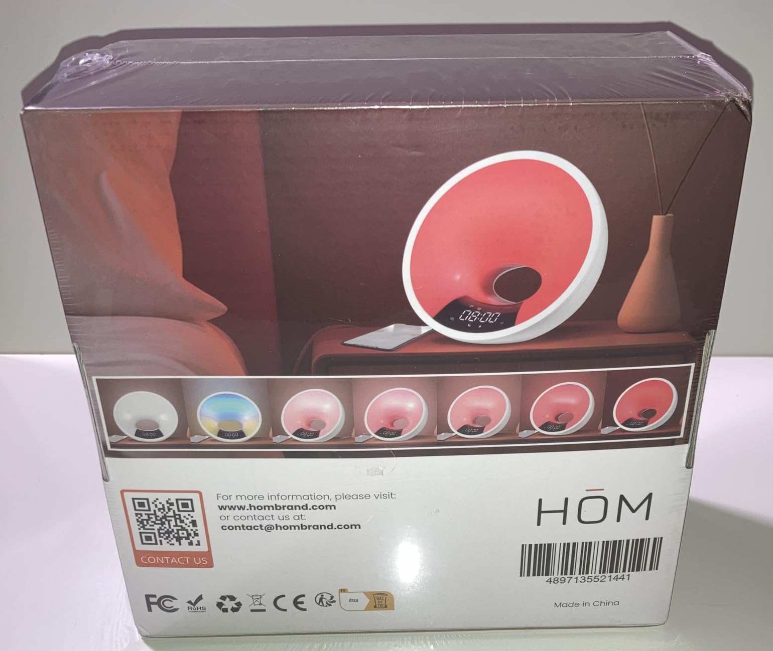 HOM Smart Sunrise Alarm Clock with Wake-Up Light & FM Radio - Digital Clock and Lamp with 7 Natural Sounds and 7 Light Colors - Easy Control via Amazon Alexa and Google Home customer photo 1