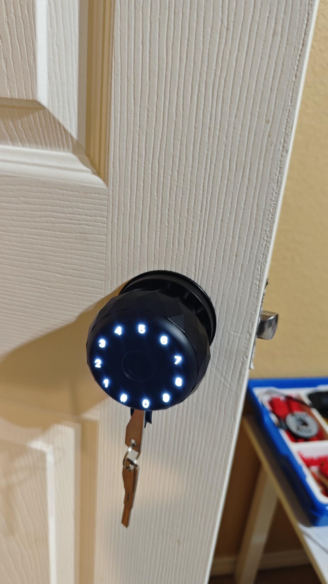 Smart Lock with Palm Vein&Facial Recognition& Fingerprint Keyless Entry Door Lock, Built-in Wi-Fi Deadbolt with Security Camera& Video Doorbell, App Control, Auto-Lock, Touch Keypad for Home Security customer photo 2