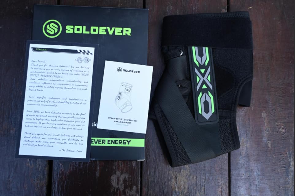 Upgraded Ankle Brace for Sprained Ankle [Stronger Support & Ultra Breathable] Ankle Support with Side Stabilizing Pads, Adjustable Quick Lace Up Ankle Stabilizer for Injury Recovery, Sports, Men&Women customer photo 1