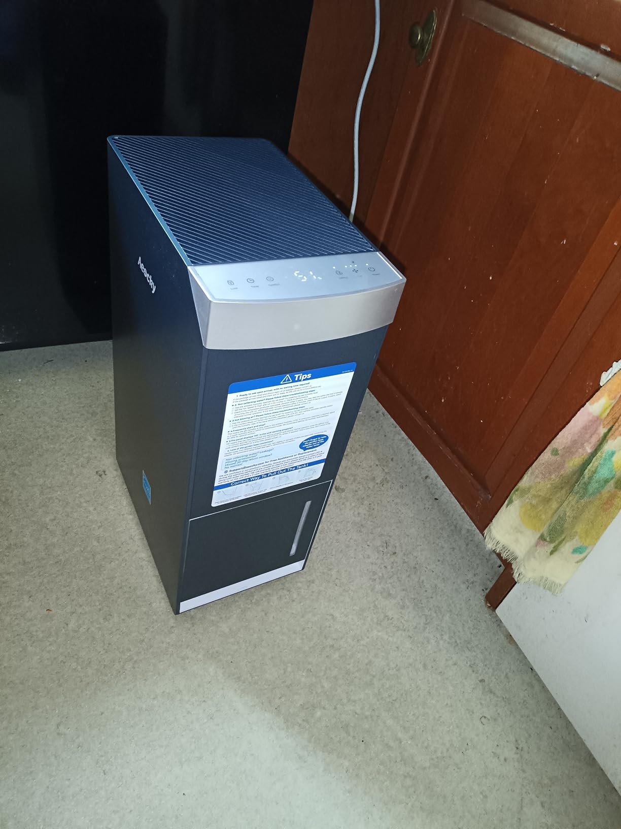 4500 Sq.Ft Energy Star Most Efficient 2025 Dehumidifier with Pump, AEOCKY Max 80 Pint/Day Smart Compressor Dehumidifier with Drain Hose, Intelligent Humidistat, for Basement, Bedroom, Home (White) customer photo 2