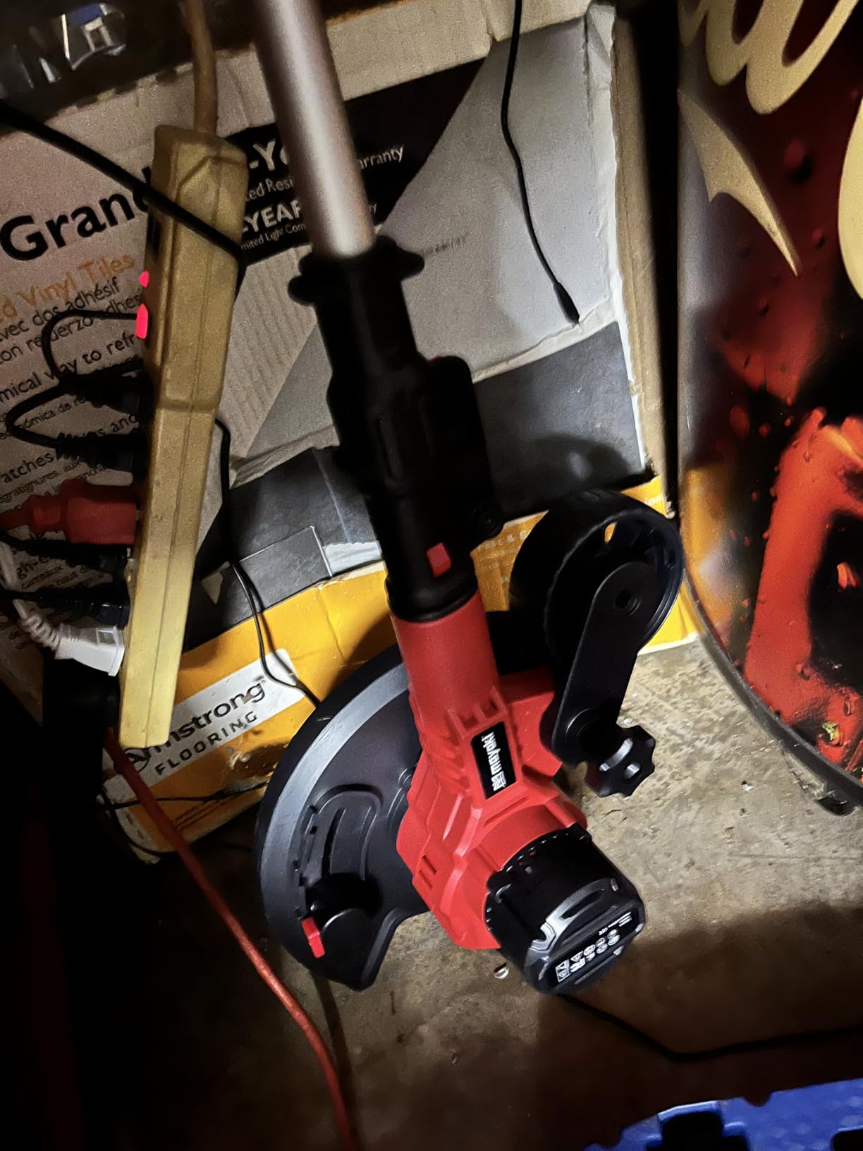 Brushless Lawn Edger Compatible with Milwaukee 18v Battery, Electric Cordless Edger/Trencher (Tool ONLY) 9'' Blade, 3 Position Adjustable Depth, 180°Handle, Lightweight with Rear Wheel for Landscaping customer photo 1