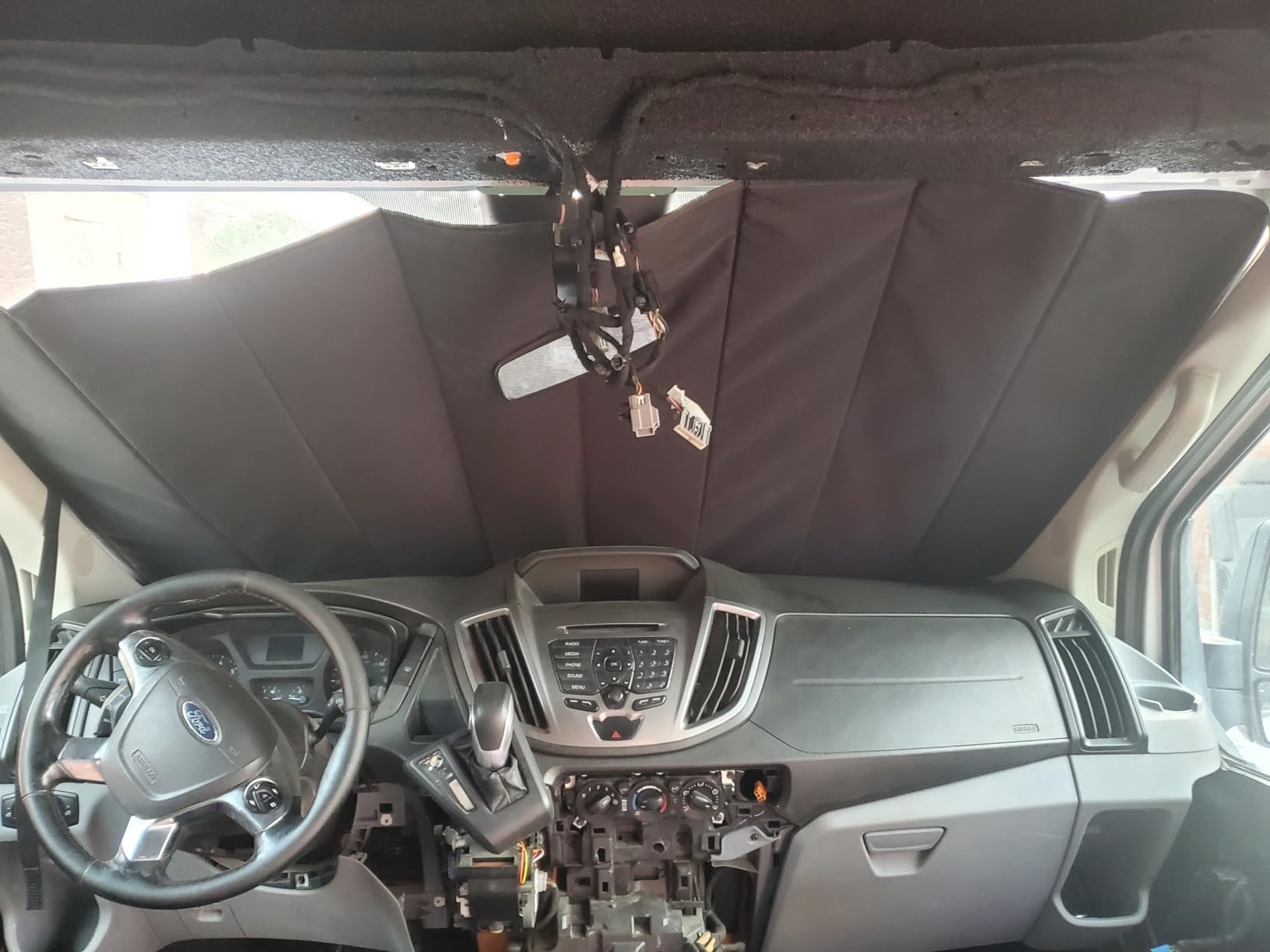 MELIPRON Magnetic Van Window Covers Fit for Ford Transit 150 250 350 High/Medium Roof 2015-2025, Blackout Privacy & Thermal Insulation Side Shades for Van Life & Camping, Easy Install, Gray (Pair) customer photo 1