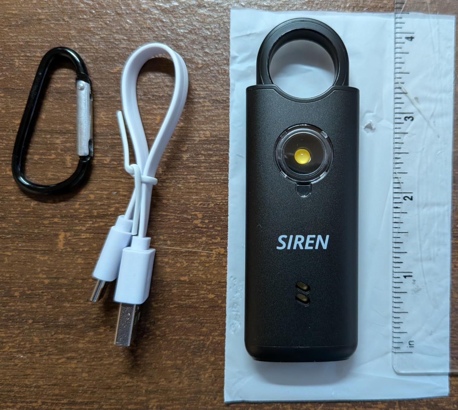 Personal Safety Alarm by Silent Beacon - 135dB Siren, Flashing Light, Pull & Vibration Activation, USB-C Rechargeable Keychain, Panic Button for Women, Seniors, Students, Lone Workers, and Travelers customer photo 1