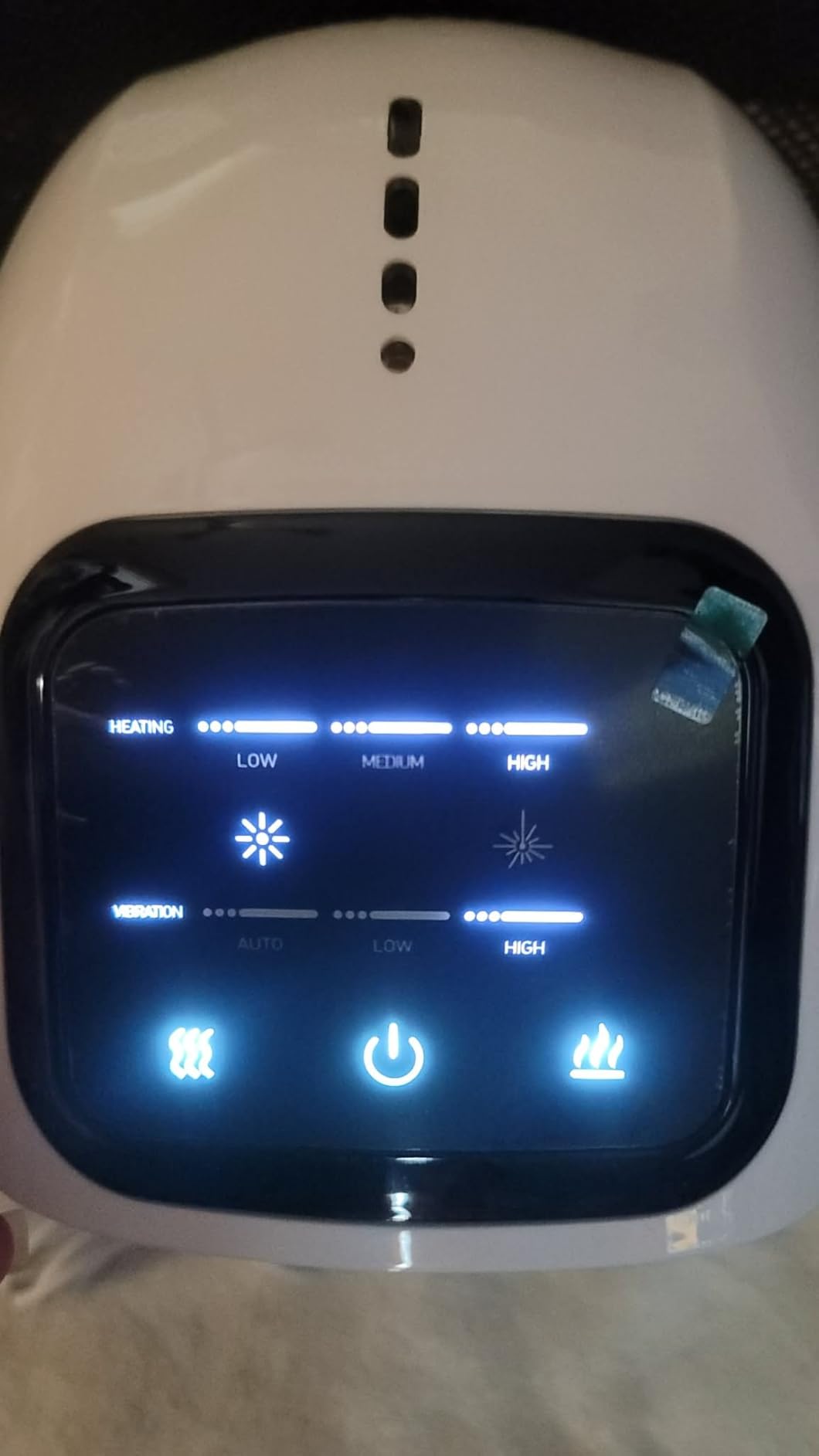 Knee Massager Smart with Heat, Red Light and Massage Therapy, 3 Vibration Modes and 3 Heating Levels, 2026 Updated Edition, LED Vitality Joints Knee Massager, Gifts for Grandma & Grandpa, White customer photo 1