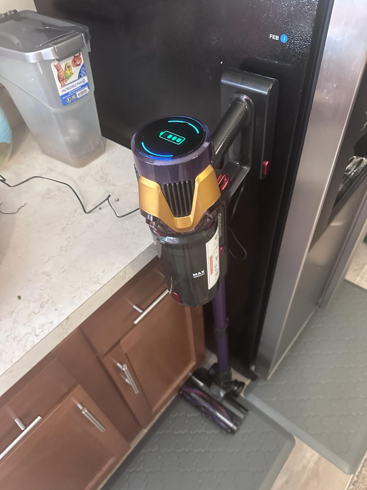 Cordless Vacuum Cleaner 55Kpa/650W/70Mins,1.8L Self Standing Stick Vacuum,Upgraded Vacuum Cordless with Hurricane Mode,Touch Screen,Anti-Tangle Wireless Vacuum,Vacuum Cleaners for Home/Pet Hair/Carpet customer photo 1