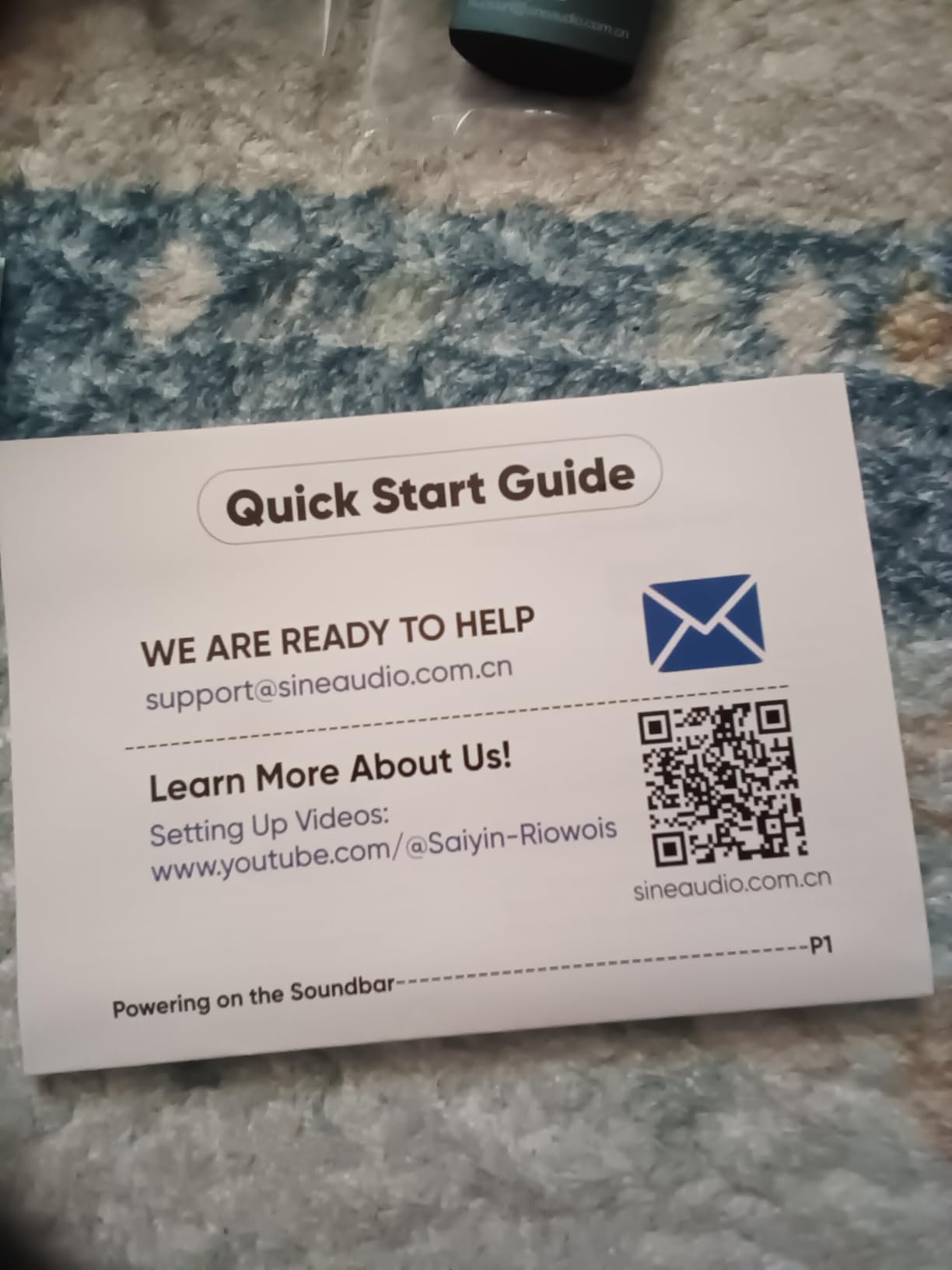 Saiyin Sound Bar for Smart TV,Balanced Sound,Soundbar with Bluetooth/TV-ARC/Optical/AUX Connect, Surround Sound for Home Theater Audio TV/PC/Gaming/Projectors,Wall Mountable customer photo 2