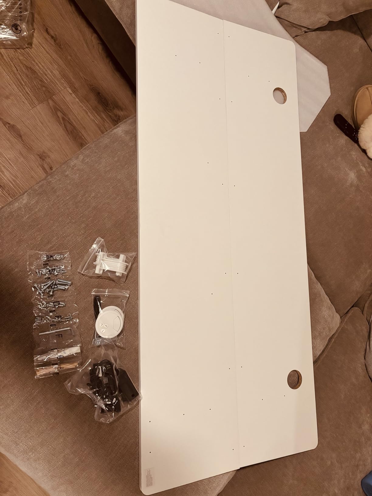 DUMOS 63 Inch Electric Standing Desk Height Adjustable, Sit to Stand Computer Workstations Large Work PC Table Home Office Writing Gaming Desks with Memory Presets for Walking Pad, Bedroom, Rustic customer photo 2