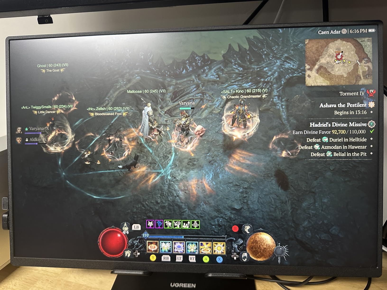 UPERFECT Touchscreen OLED Portable Monitor 14